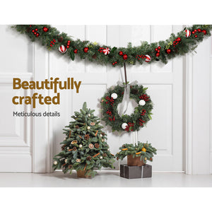 Christmas Garland | 2.7M | with Decorations | Xmas Wedding Party