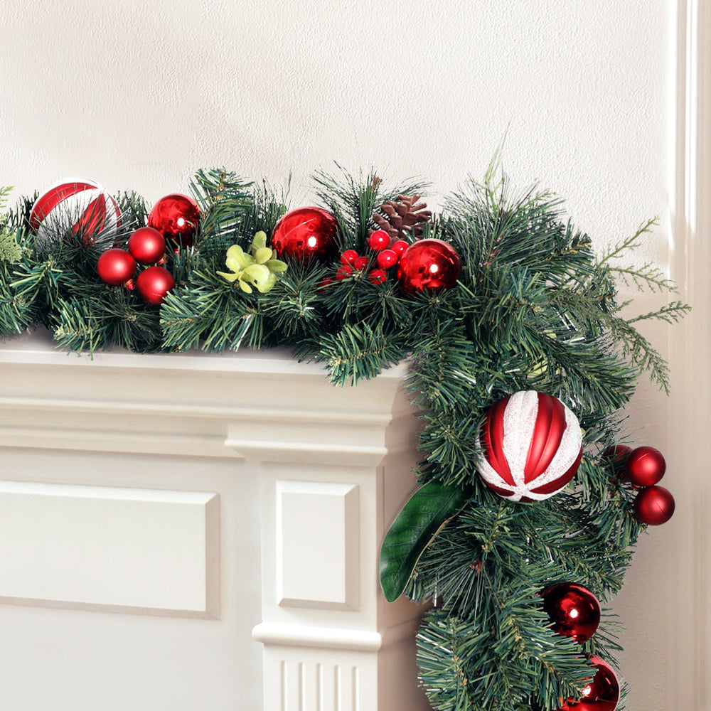 Christmas Garland | 2.7M | with Decorations | Xmas Wedding Party