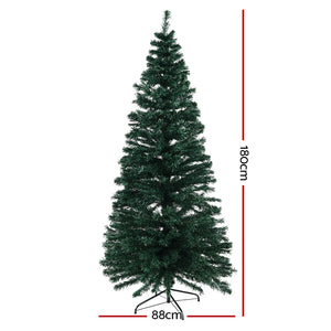 Christmas Tree | 1.8M | Optic Fibre LED Xmas Tree | Warm White