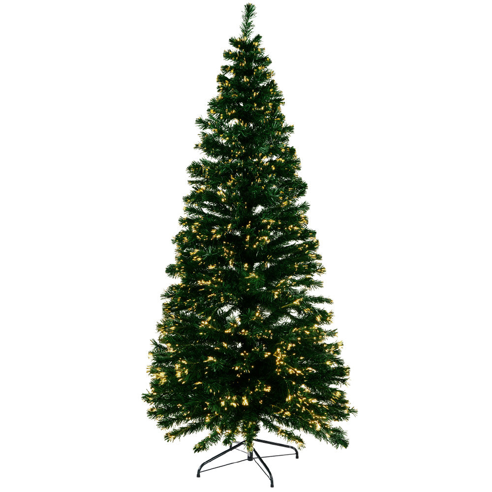 Christmas Tree | 1.8M | Optic Fibre LED Xmas Tree | Warm White