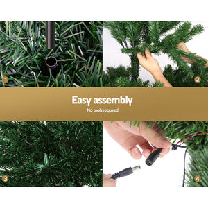 Christmas Tree | 1.8M | Optic Fibre LED Xmas Tree | Warm White