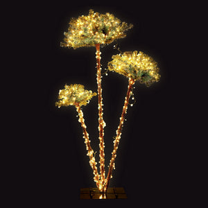 Christmas Palm Tree 3-in-1 | LED Light-Up Xmas Decoration | 1.2m, 1.5m & 1.8m Heights