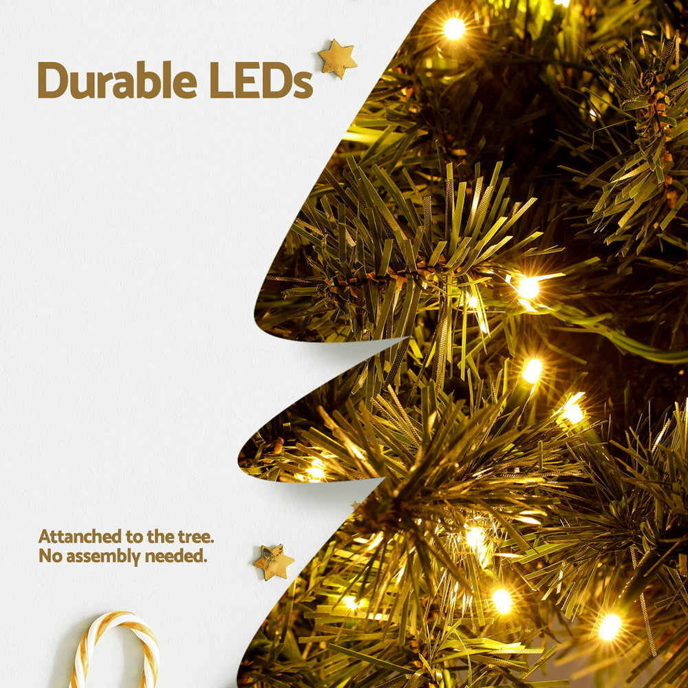 Christmas Palm Tree 3-in-1 | LED Light-Up Xmas Decoration | 1.2m, 1.5m & 1.8m Heights