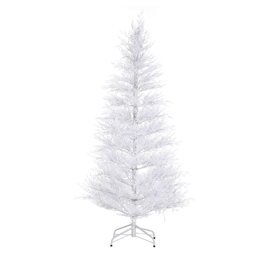 Snowy LED Christmas Tree 1.8m | 8 Modes | Multi-Colour Lights | Winter Theme
