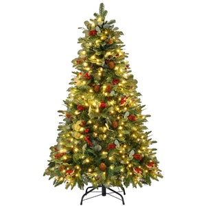 Christmas Tree 1.5m | LED Lights | 355 Tips | Compact Party & Holiday Decoration