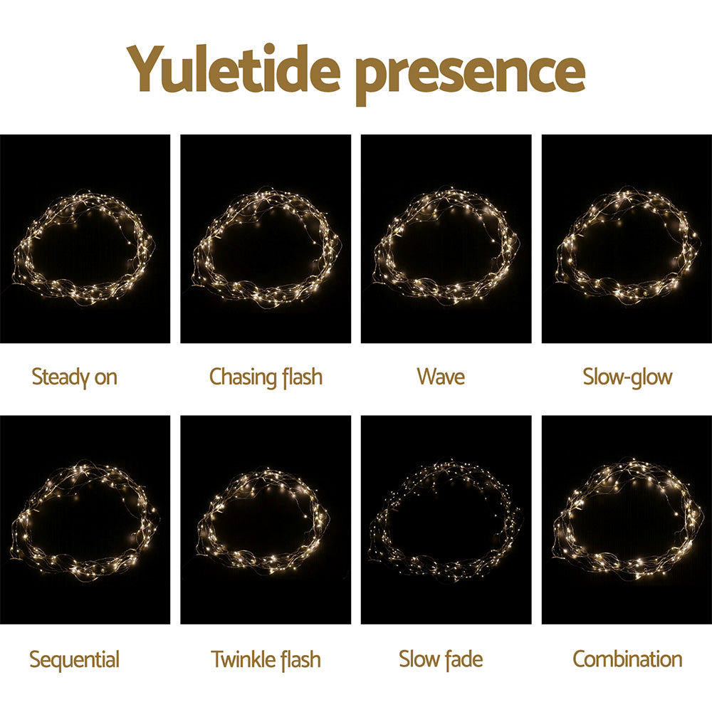 Christmas Curtain Lights 3m x 3m | 300 LED Warm White String Lighting