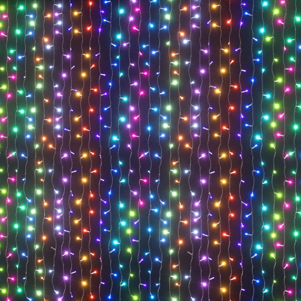 Christmas Curtain Lights | 3x6M | 960 LED | RGB Remote Control