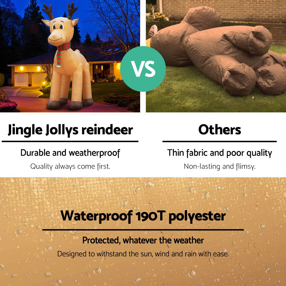 Christmas Inflatable Reindeer | 5M | Illuminated Decorations
