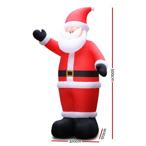 Christmas Inflatable Santa | 5M | Illuminated Decorations