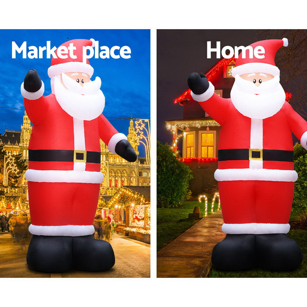 Christmas Inflatable Santa | 5M | Illuminated Decorations
