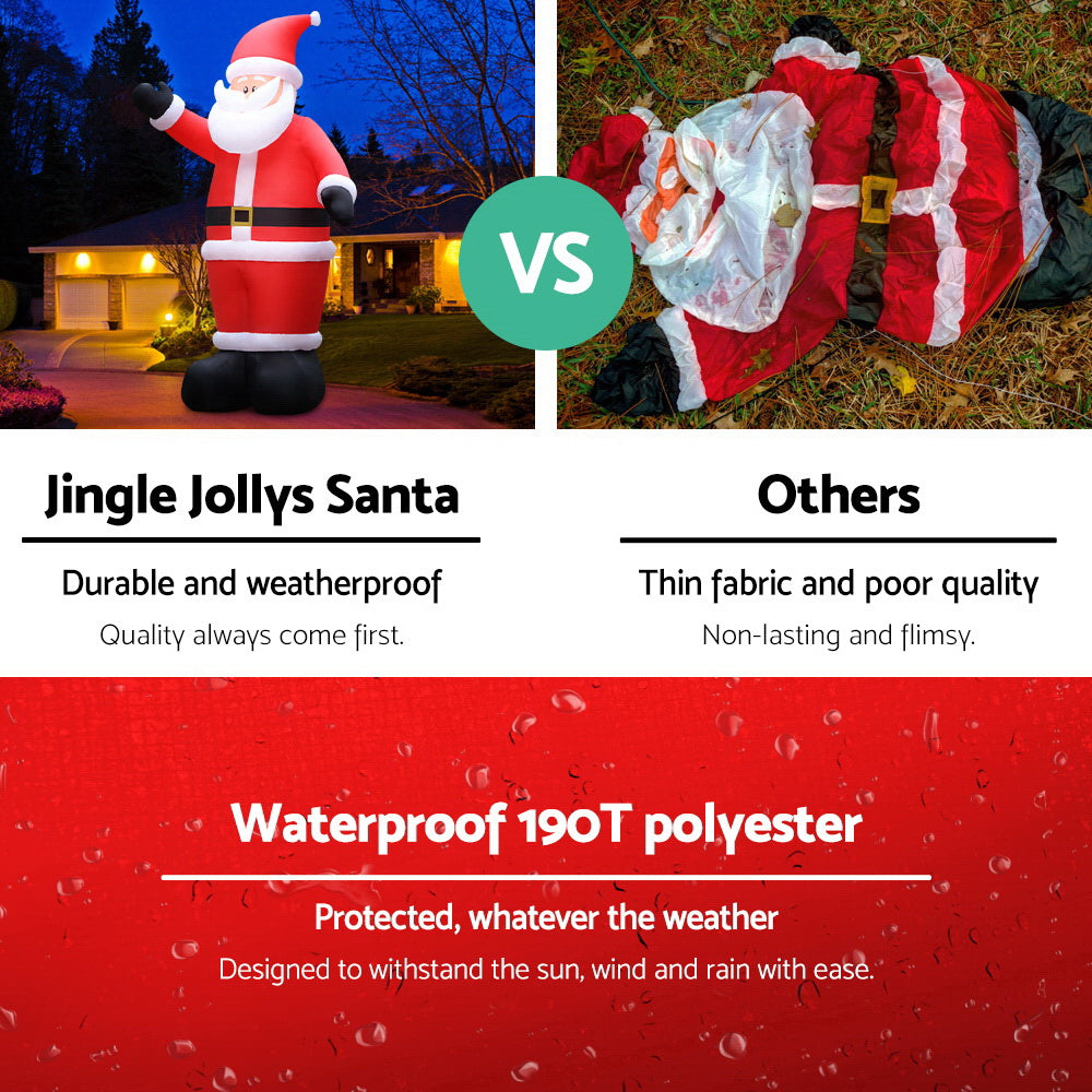 Christmas Inflatable Santa | 5M | Illuminated Decorations