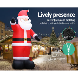 Christmas Inflatable Santa | 5M | Illuminated Decorations