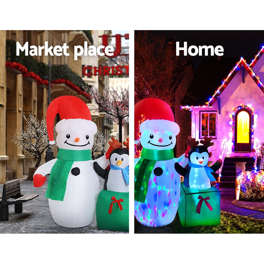 Christmas Inflatable Snowman | 1.8M | Illuminated Decorations