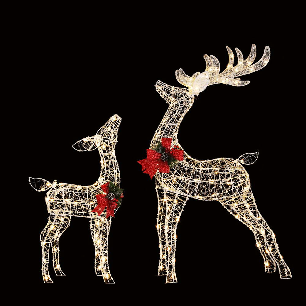 Christmas Lights | 2 PCS | 170 LED | Fairy Light Reindeer Decorations |  | Festive Lighting