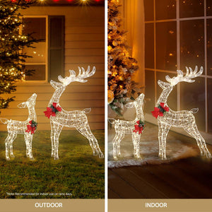 Christmas Lights | 2 PCS | 170 LED | Fairy Light Reindeer Decorations |  | Festive Lighting