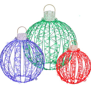Christmas Fairy Lights 320 LED | 3 Piece Ball Decoration Set | Indoor & Outdoor Xmas Lighting