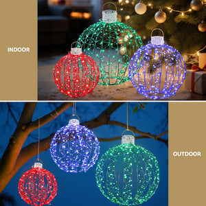 Christmas Fairy Lights 320 LED | 3 Piece Ball Decoration Set | Indoor & Outdoor Xmas Lighting
