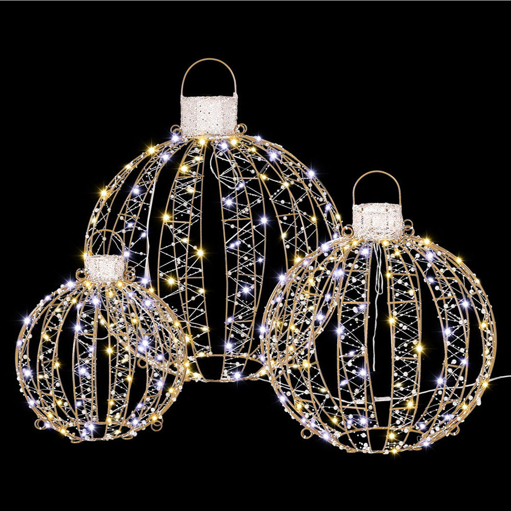 Christmas Lights | 3 PCS | 360 LED | Fairy Light Ball Decorations |  | Indoor Outdoor Lights