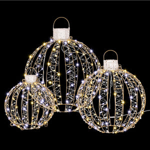 Christmas Lights | 3 PCS | 360 LED | Fairy Light Ball Decorations |  | Indoor Outdoor Lights