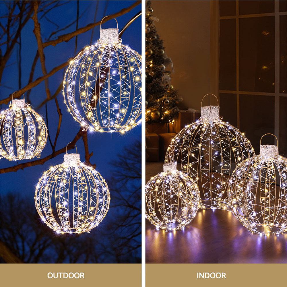 Christmas Lights | 3 PCS | 360 LED | Fairy Light Ball Decorations |  | Indoor Outdoor Lights