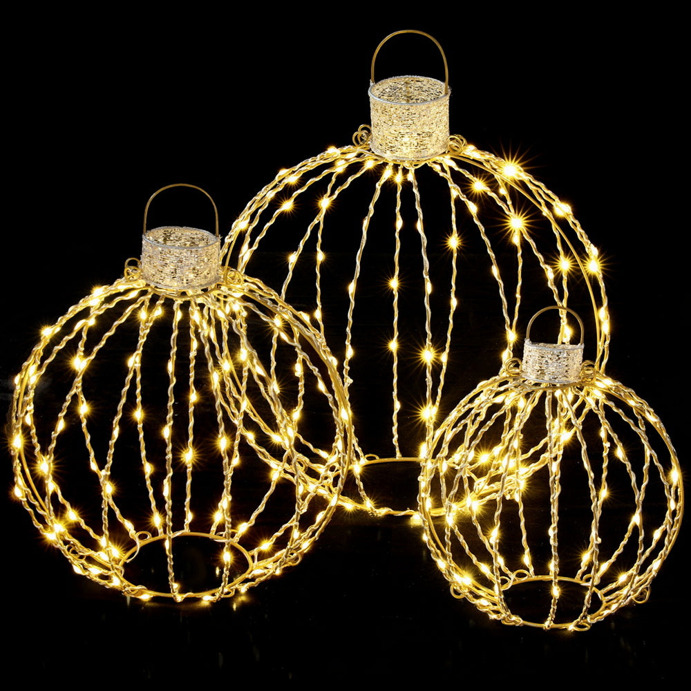 Christmas Fairy Lights 320 LED | 3 Piece Ball Decoration Set | Indoor & Outdoor Xmas Lighting