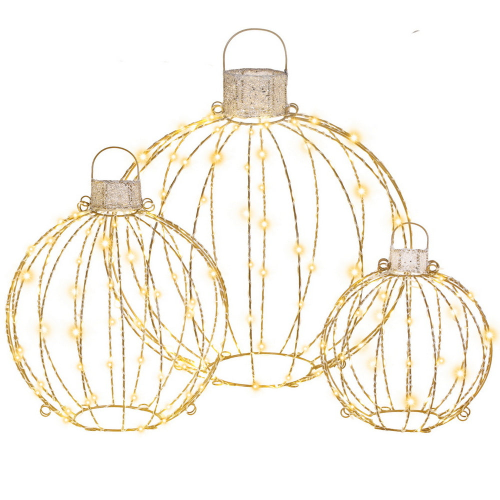 Christmas Fairy Lights 320 LED | 3 Piece Ball Decoration Set | Indoor & Outdoor Xmas Lighting