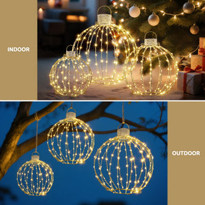 Christmas Fairy Lights 320 LED | 3 Piece Ball Decoration Set | Indoor & Outdoor Xmas Lighting