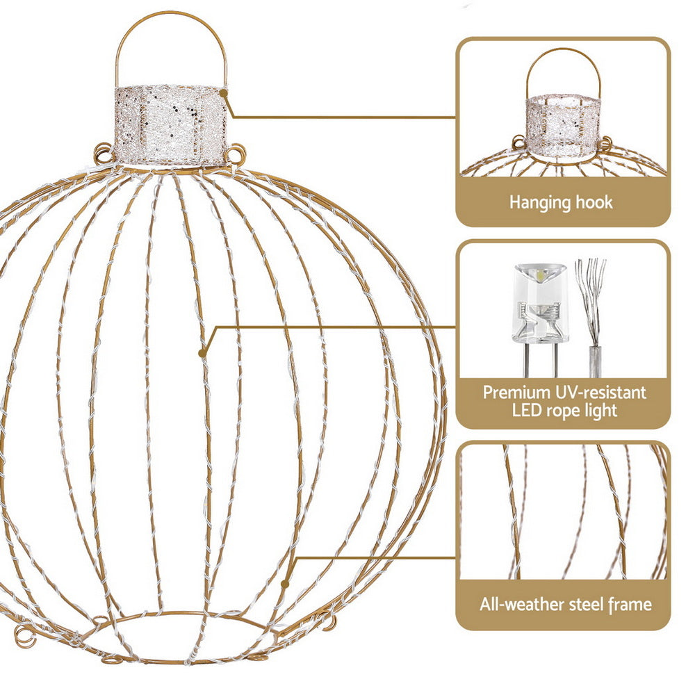 Christmas Fairy Lights 320 LED | 3 Piece Ball Decoration Set | Indoor & Outdoor Xmas Lighting