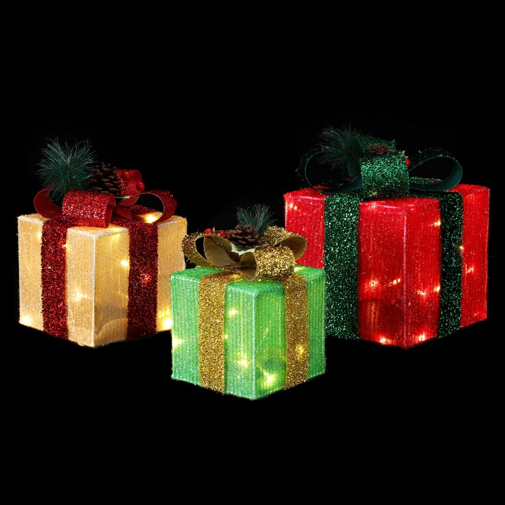 Christmas Lights | 3 PCS | 60 LED | Fairy Light Gift Box |  | Holiday Decor
