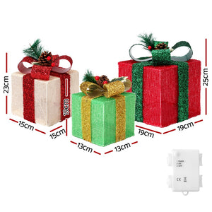 Christmas Lights | 3 PCS | 60 LED | Fairy Light Gift Box |  | Holiday Decor