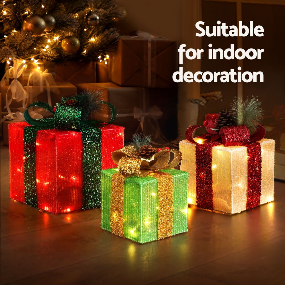 Christmas Lights | 3 PCS | 60 LED | Fairy Light Gift Box |  | Holiday Decor