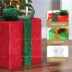 Christmas Lights | 3 PCS | 60 LED | Fairy Light Gift Box |  | Holiday Decor