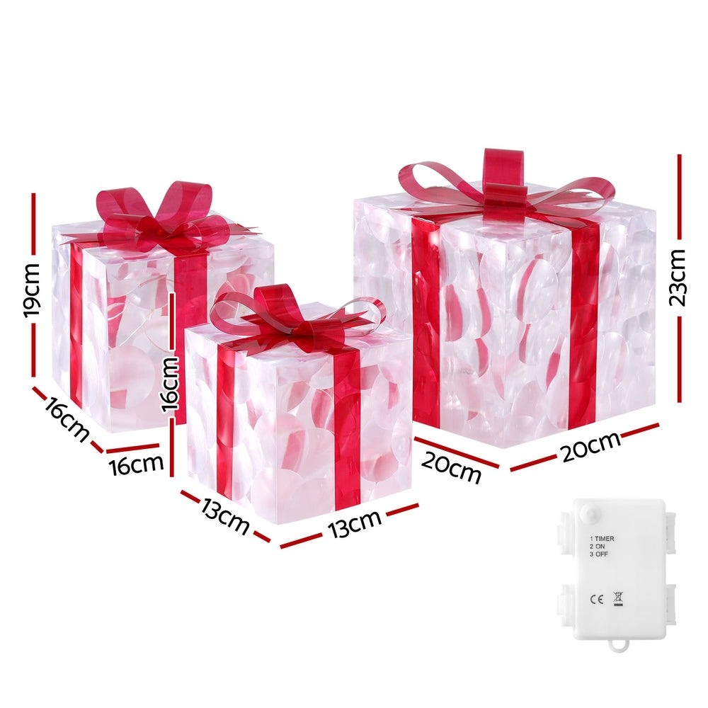 Christmas Lights | 3 PCS | 70 LED | Fairy Light Gift Box |  | Holiday Decor