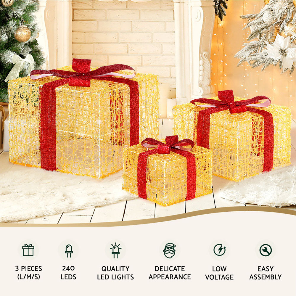 Christmas Gift Box Lights | 3PCS | 240 LED Fairy Lights