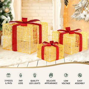 Christmas Gift Box Lights | 3PCS | 240 LED Fairy Lights