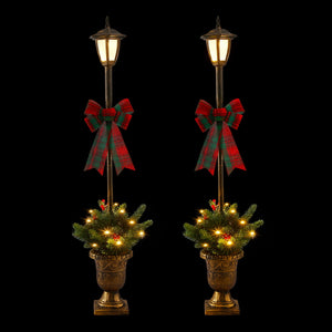 Christmas Lamp Post 125cm | 50 LED Fairy Light Xmas Decoration