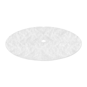 Christmas Tree Skirt 90cm | Plush Fluffy White Xmas Base Decoration