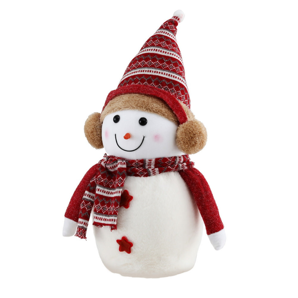 Christmas Snowman Ornament 45cm | Handcrafted Xmas Decoration