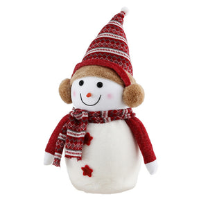 Christmas Snowman Ornament 45cm | Handcrafted Xmas Decoration