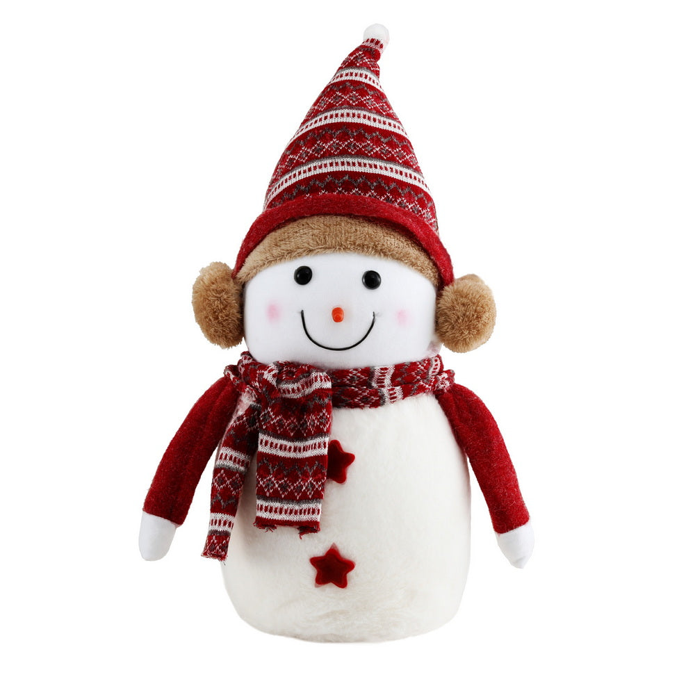 Christmas Snowman Ornament 45cm | Handcrafted Xmas Decoration