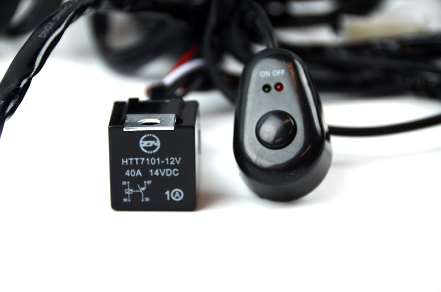 2-Way LED Universal Driving Light Wiring Loom Harness | 12V 24V | 40A Relay Switch