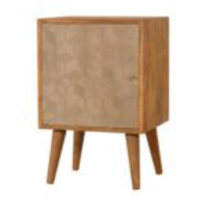 Acadia Bedside Table | Solid Mango Wood | Compact Bedroom Storage