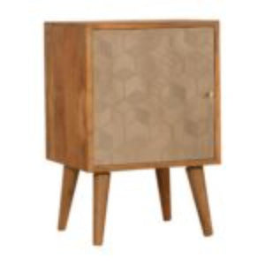 Acadia Bedside Table | Solid Mango Wood | Compact Bedroom Storage