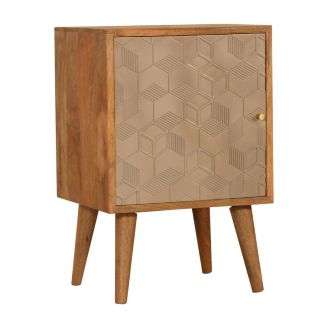 Acadia Bedside Table | Solid Mango Wood | Compact Bedroom Storage