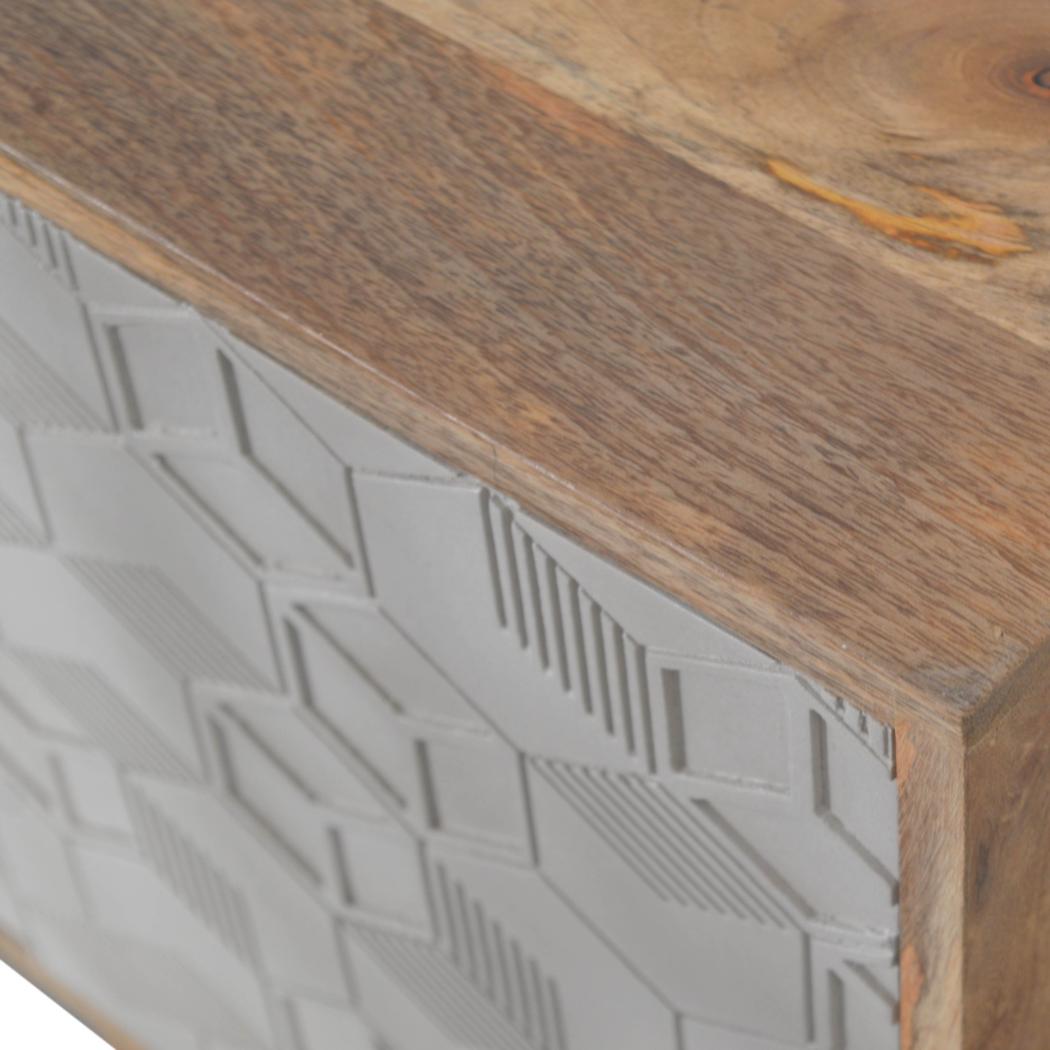 Acadia Bedside Table | Solid Mango Wood | Compact Bedroom Storage