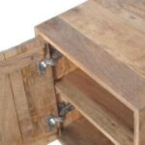 Acadia Bedside Table | Solid Mango Wood | Compact Bedroom Storage