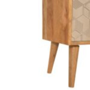 Acadia Bedside Table | Solid Mango Wood | Compact Bedroom Storage