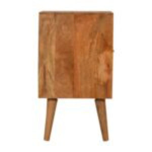 Acadia Bedside Table | Solid Mango Wood | Compact Bedroom Storage