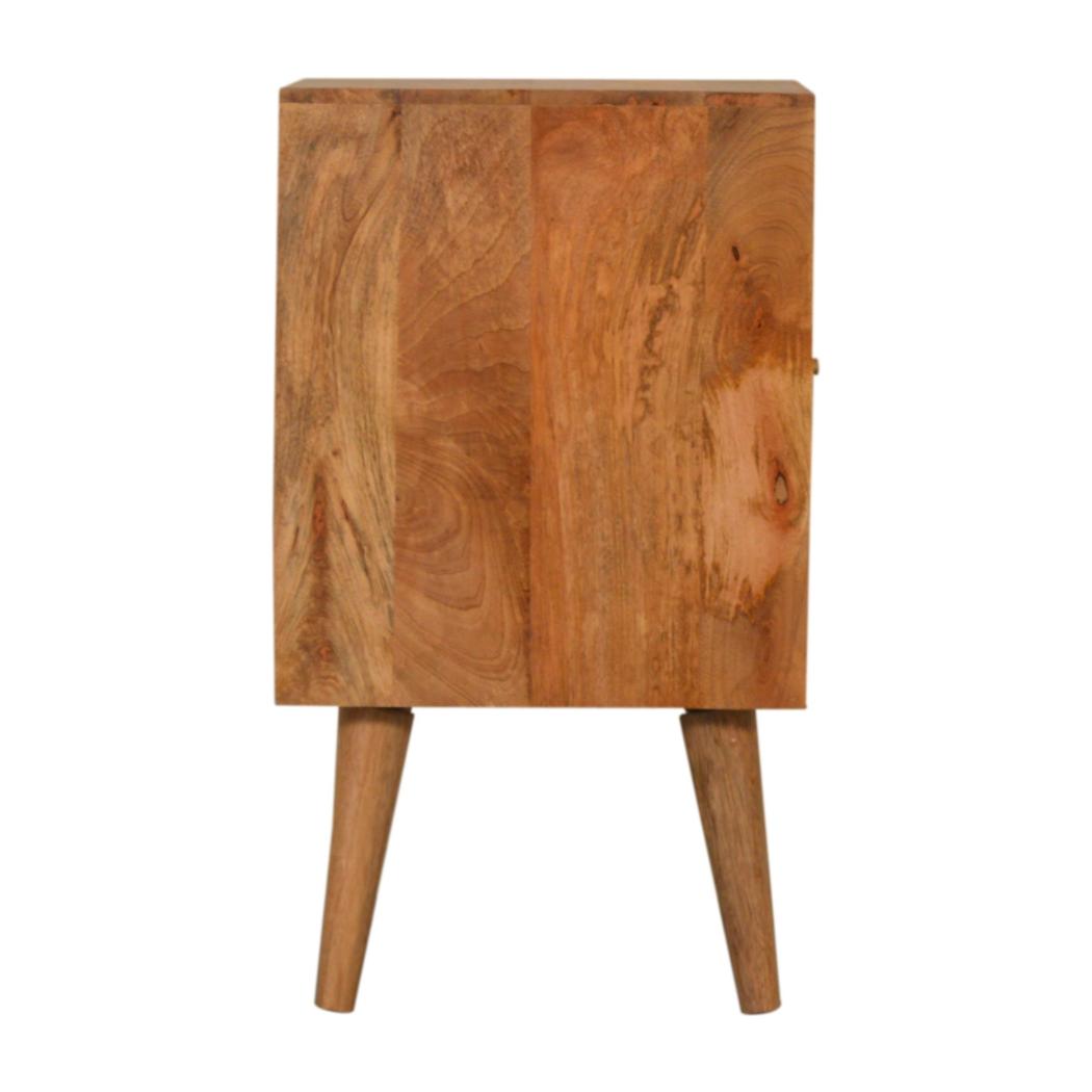Acadia Bedside Table | Solid Mango Wood | Compact Bedroom Storage