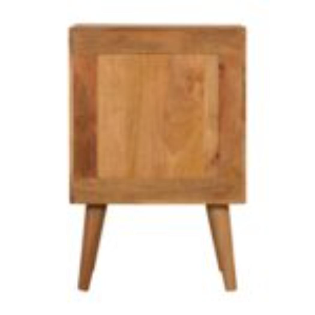 Acadia Bedside Table | Solid Mango Wood | Compact Bedroom Storage